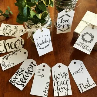 Custom holiday tags