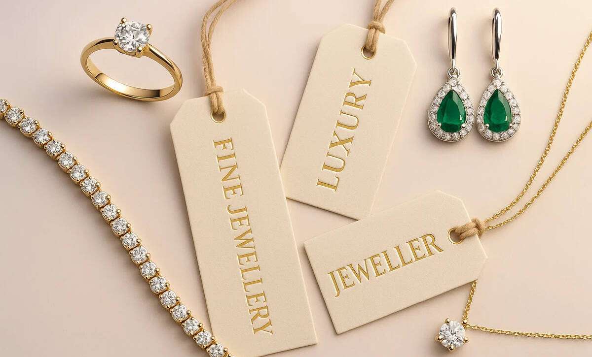 Custom jewelry tags