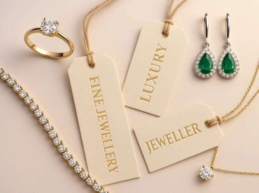 Custom jewelry tags