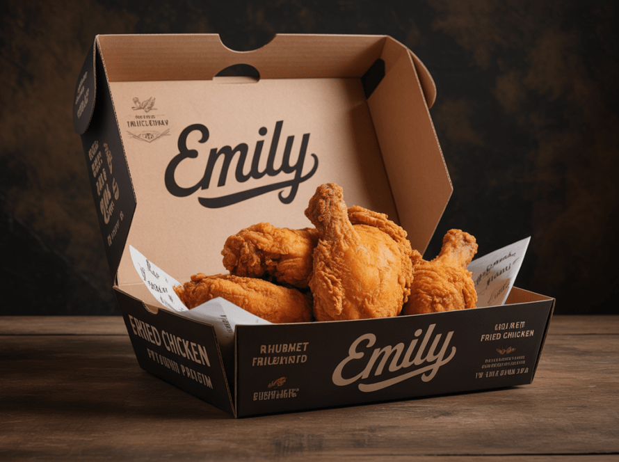 Custom Emily Chicken Boxes