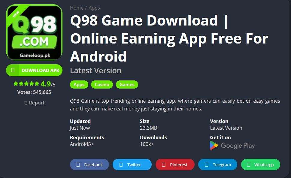 Q98 Game Download