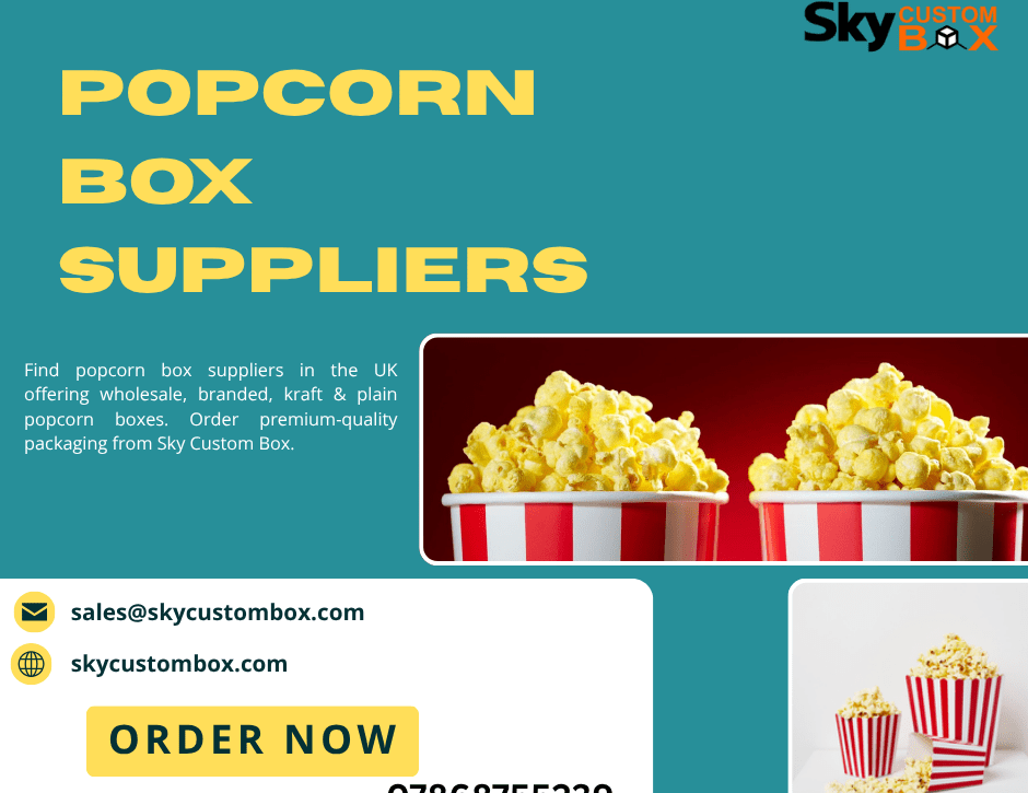 plain white popcorn boxes