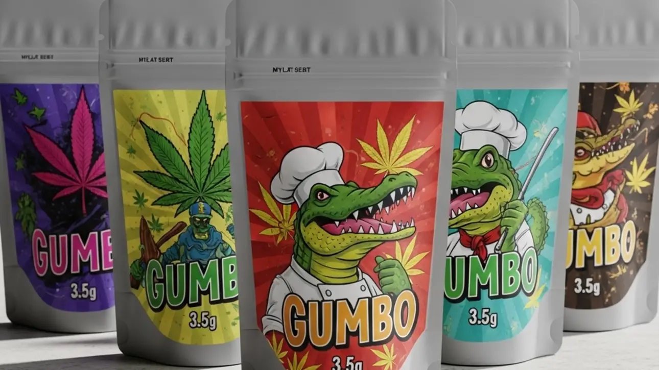 Gumbo 3.5g Mylar Bags