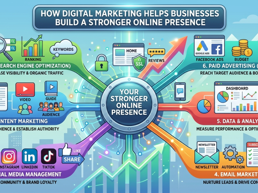 How Digital Marketing Helps Businesses Build a Stronger Online Presence