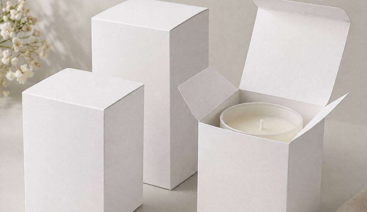 White Candle Boxes
