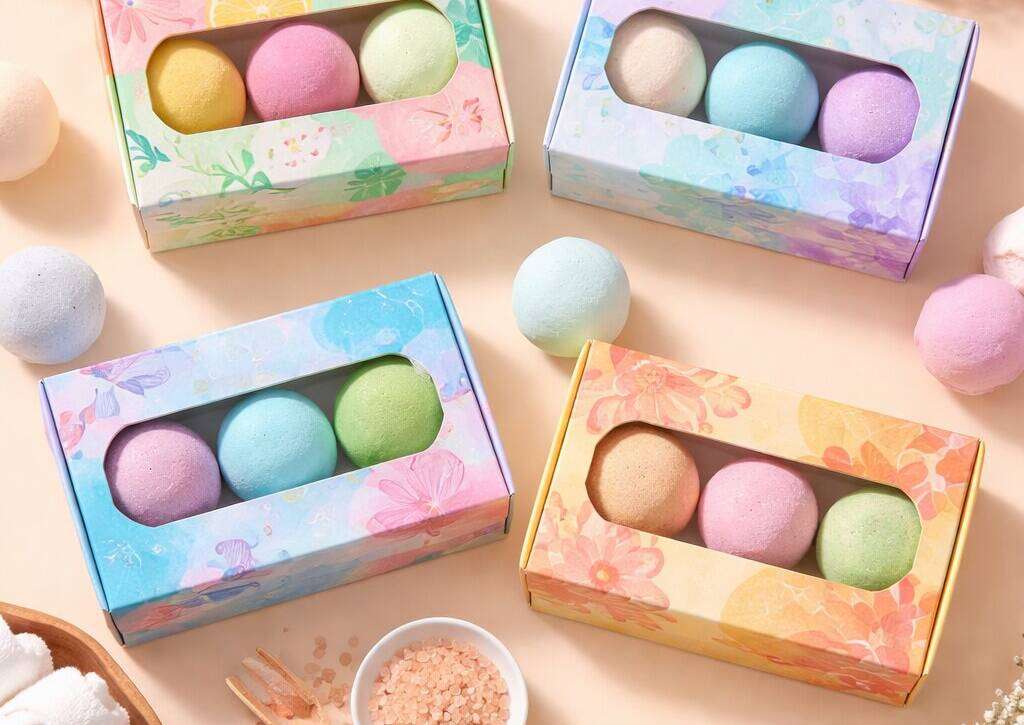 Custom Bath Bomb Boxes