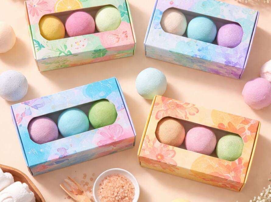Custom Bath Bomb Boxes