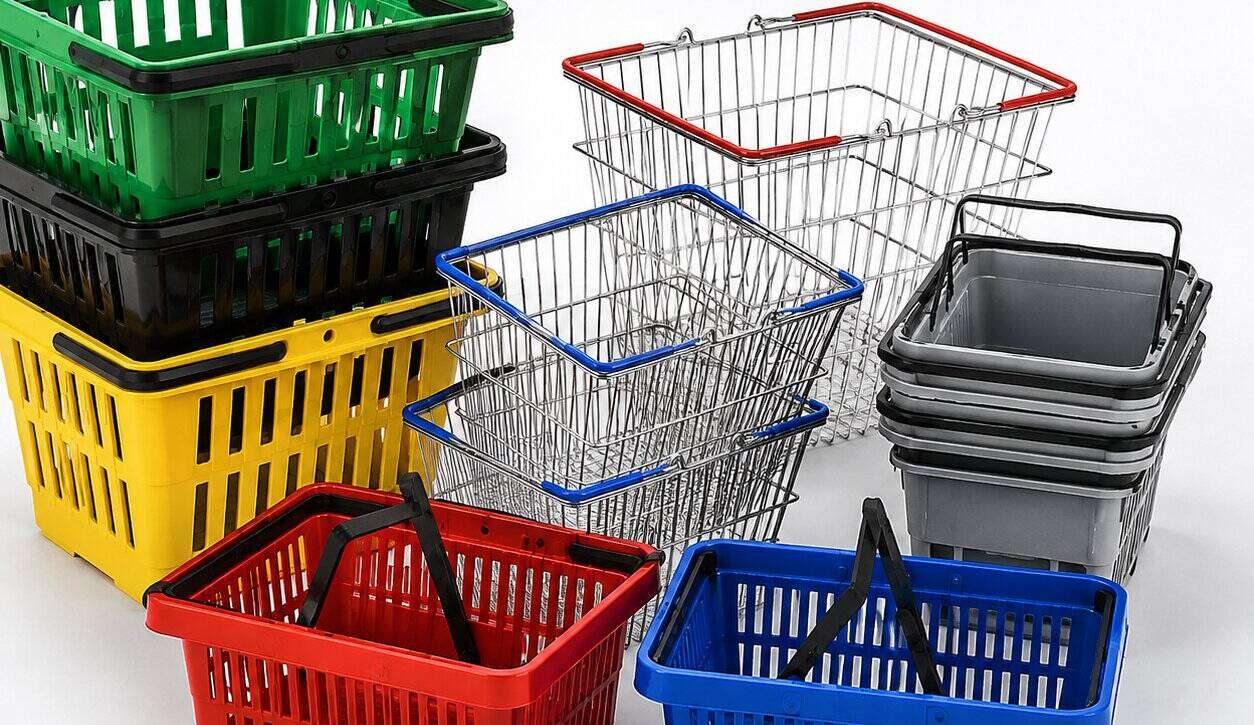 store shopping baskets