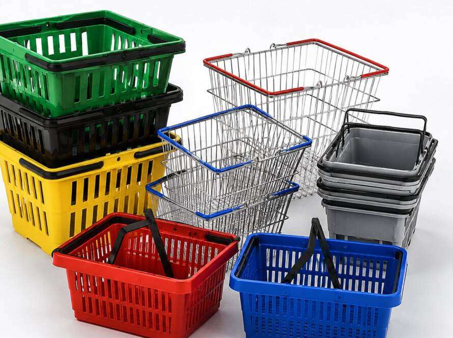 store shopping baskets