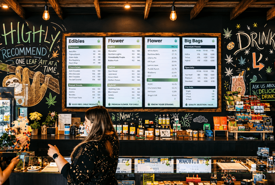 Landscape Digital Cannabis Menus