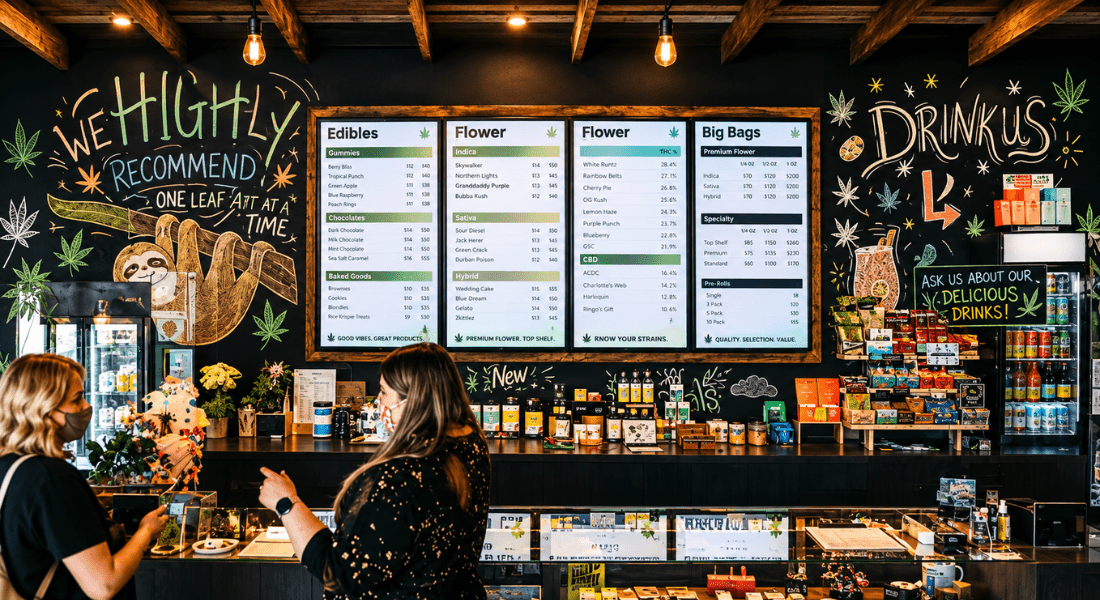 Landscape Digital Cannabis Menus