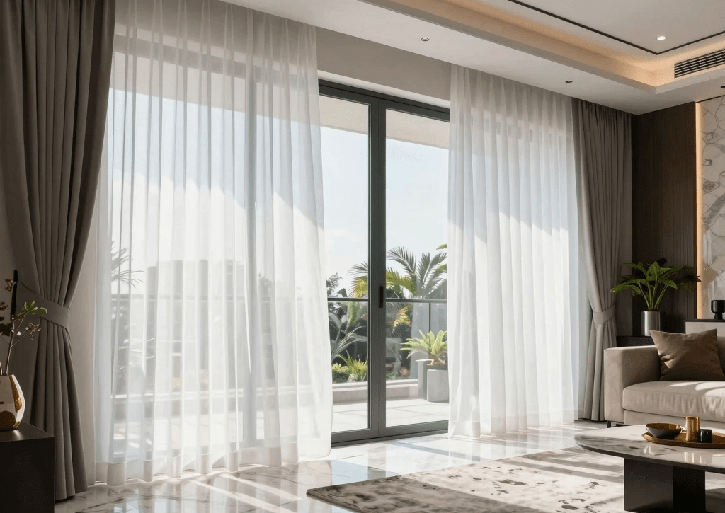 Sheer curtains Dubai Silicon Oasis