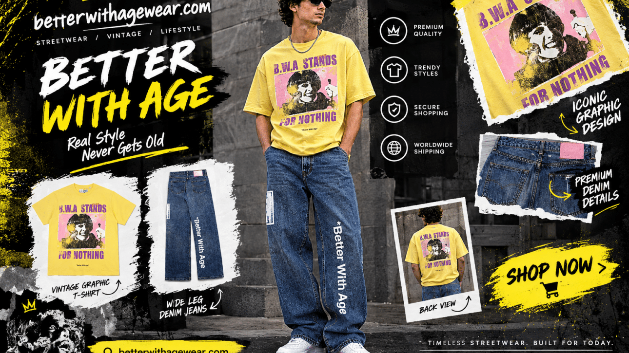 Better With Age Streetwear Collage