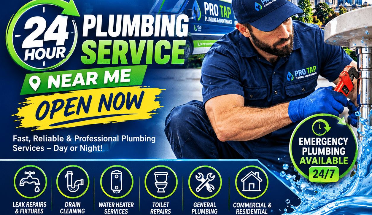 24 hour emergency plumbing service near me