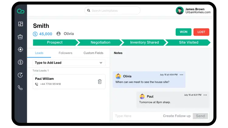 mobile CRM app